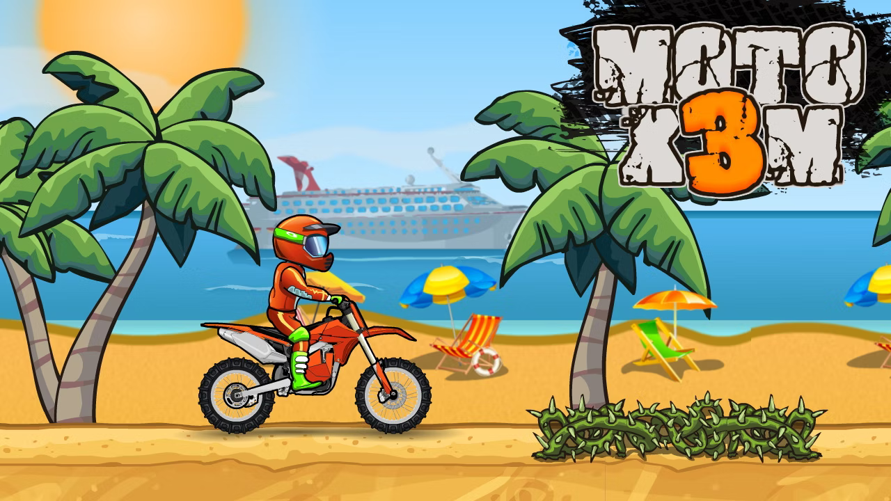 Moto X3M Bike Race Game Level 25 [3 Stars] Poki.com 